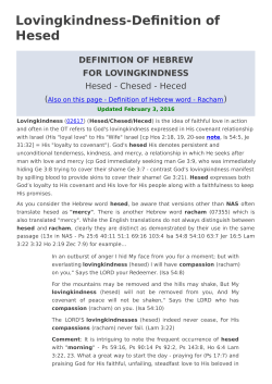 Lovingkindness-Definition of