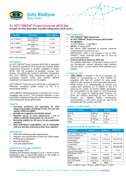 HOT FIREPol DNA Polymerase I is modified FIREPol DNA Polymerase