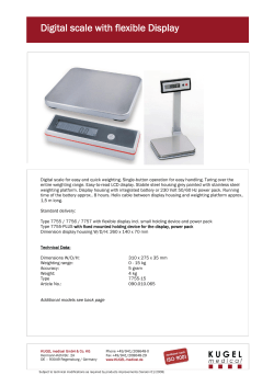 Digital scale with flexible Display