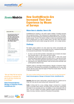 How ScottsMiracle-Gro Increased Their User Experience by Means