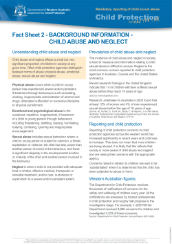 Fact Sheet 2 - Mandatory Reporting