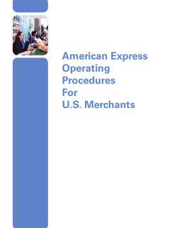 American Express Operating Procedures For U.S. Merchants