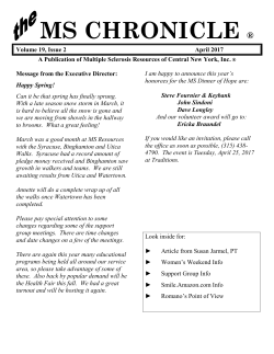 The April 2017 issue of The MS Chronicle is now available.