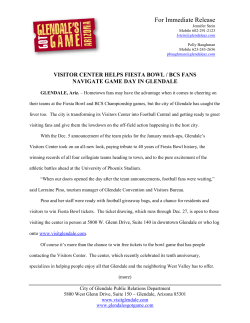 glendale welcomes espn and monday night football