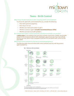 Teens - Birth Control