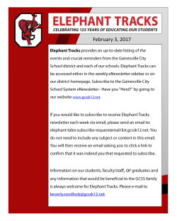February 3, 2017 - Gainesville City Schools