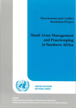 Disarmament and Conflict Resolution Project Small Arms