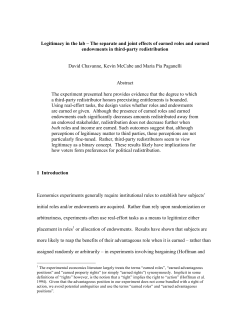 Legitimacy in the lab &ndash; The separate and joint effects of earned roles
