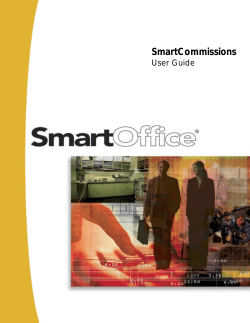 SmartOffice v5.1.3 - SmartCommissions User Guide