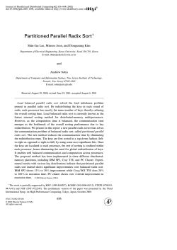 Partitioned Parallel Radix Sort