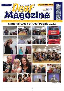 National Week of Deaf People 2012
