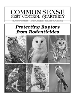 Protecting Raptors from Rodenticides - Bio