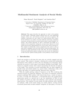 Multimodal Sentiment Analysis of Social Media