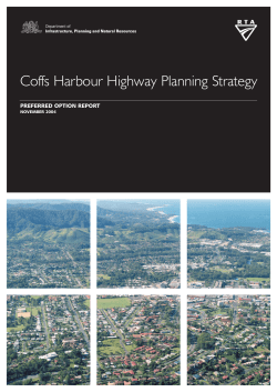 Coffs Harbour Highway Planning Strategy Preferred Option Report