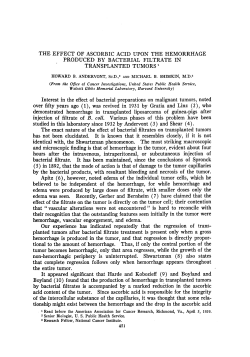 THE EFFECT OF ASCORBIC ACID UPON THE