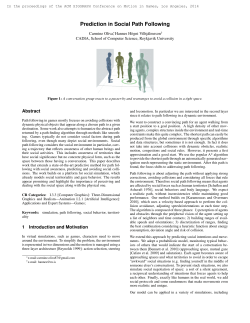 Prediction in Social Path Following