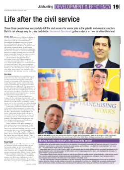 Life after the civil service