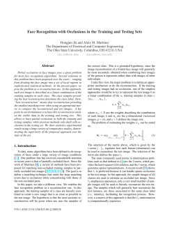 Face Recognition with Occlusions in the Training and