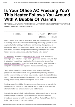 This Heater Follows You Around With A Bubble Of Warmth