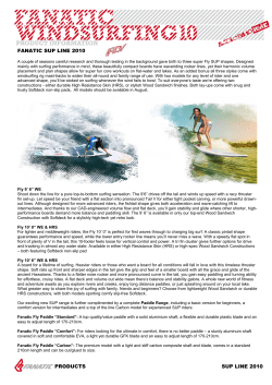 Fanatic SUP Line Fly 2010