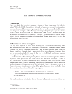 The meaning of CelTiC *eburos