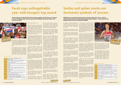 Farah caps unforgettable year with Europe`s top award Smiles and