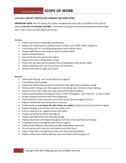 scope of work - Joe Fairless