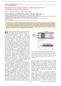 Mechanical-to-Electric Energy Conversion by Mechanically Driven