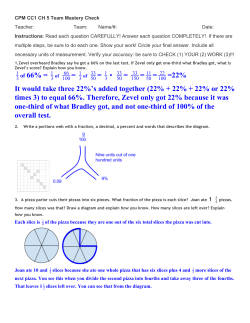 of​ 66% = ​of​ = ​of​ = = = = =22% 1 &bull; It would take three 22%`s
