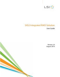 LSI SAS2 Integrated RAID Solution User Guide