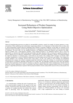 Increased Robustness of Product Sequencing Using Multi