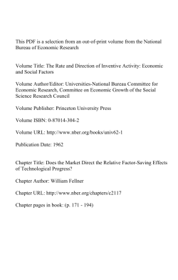 Does the Market Direct the Relative Factor-Saving Effects of