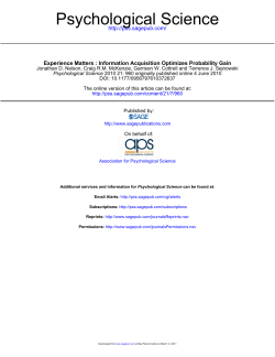 Psychological Science