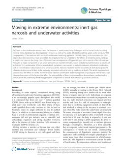 Moving in extreme environments: inert gas