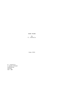 EDEN PRIME by F. Costello June 2002 F. Costello 5 South Street