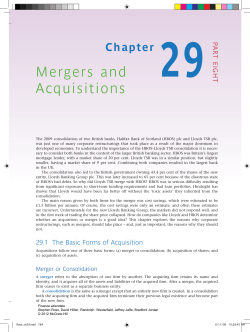 Mergers and Acquisitions