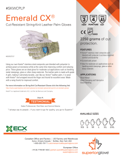 Emerald CX&reg; Cut-Resistant String-Knit Leather