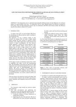 Paper Valencia selective emitter final 2