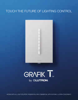 touch the future of lighting control