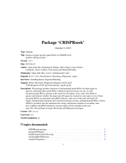 Package `CRISPRseek`