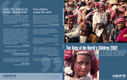 The State of the World`s Children 2002
