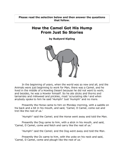 How the Camel Got His Hump From Just So Stories