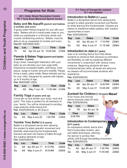 Childrens Programs 2014