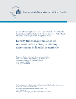 Density functional simulation of resonant inelastic X