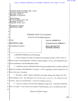 Thomas filed another written declaration