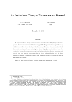 An Institutional Theory of Momentum and Reversal - Berkeley-Haas