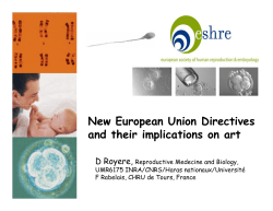 New European Union Directives and their implications on art