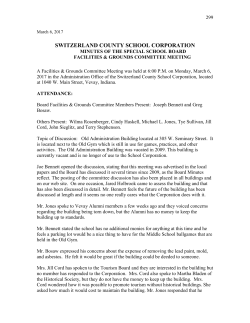 2017-03-06 Facilities and Grounds Committee Meeting Minutes
