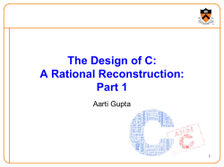 The Design of C - Cs.princeton.edu