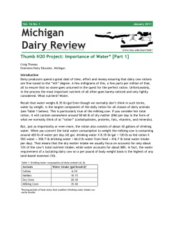 Thumb H20 Project: Importance of Water* [Part 1]